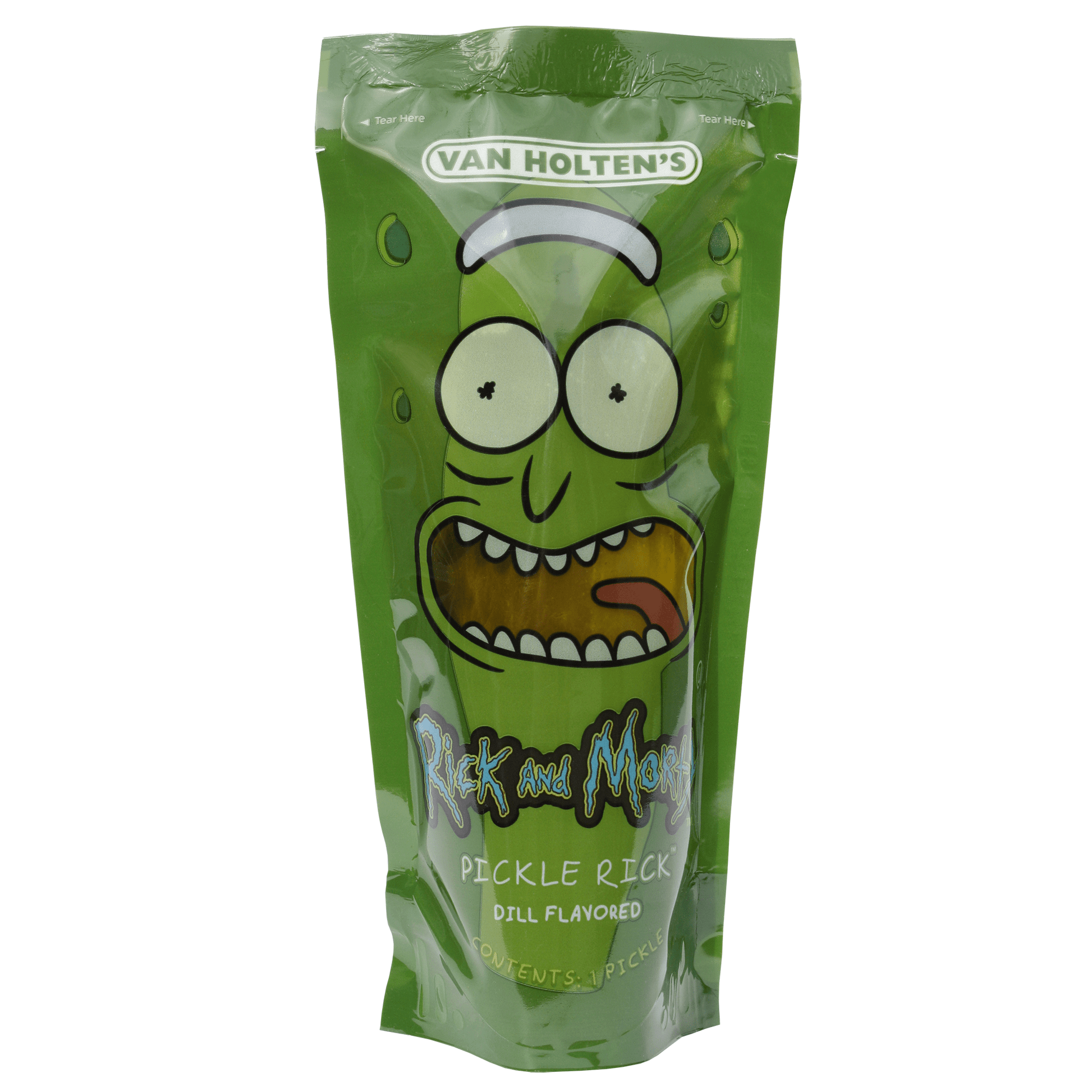 Van Holten's Rick & Morty Pickle Rick Pouch, 12ct