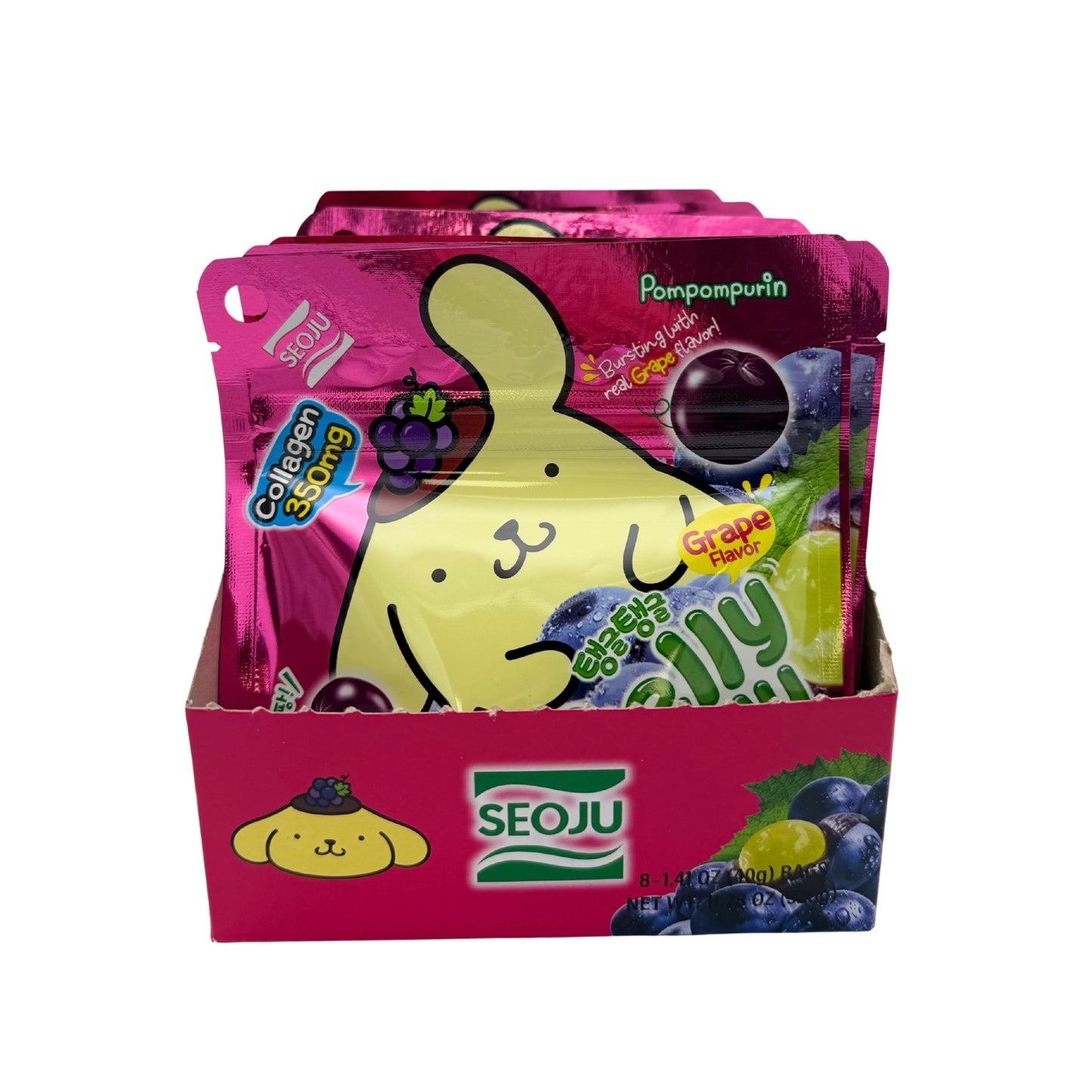 Limited Import Sanrio Gelly Jelly Grape 1.41oz 8ct, BB 7/15/26 - 7/28/26