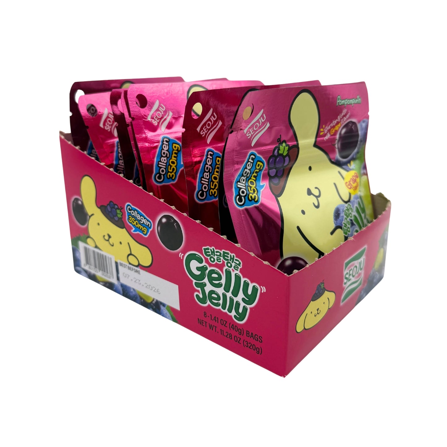 Limited Import Sanrio Gelly Jelly Grape 1.41oz 8ct, BB 7/15/26 - 7/28/26