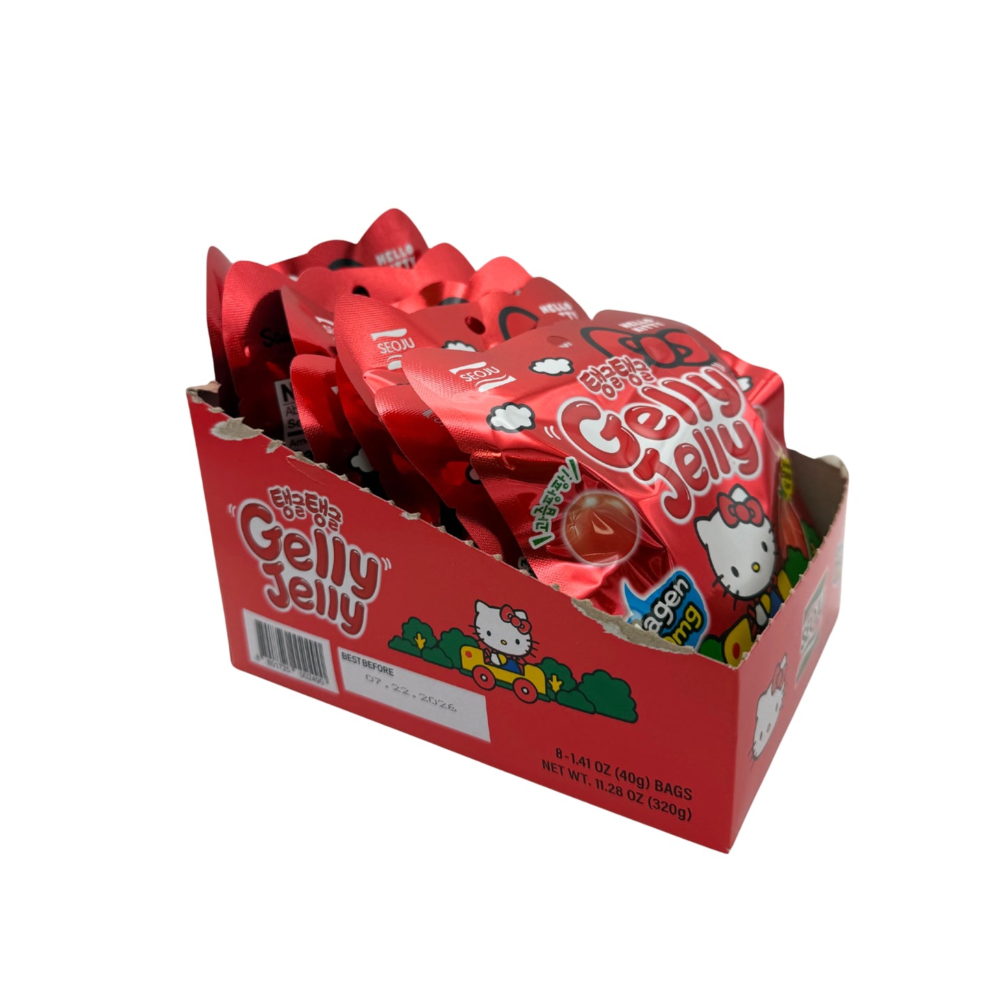 Limited Import Hello Kitty Gelly Jelly Strwbry 8ct, BB 7/22/26