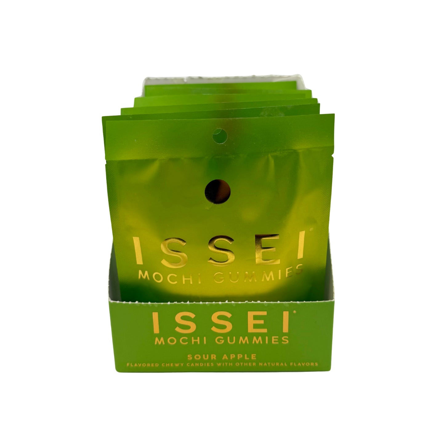 Issei Mochi Gummies, Sour Apple Chewy Candies 2oz, 6ct