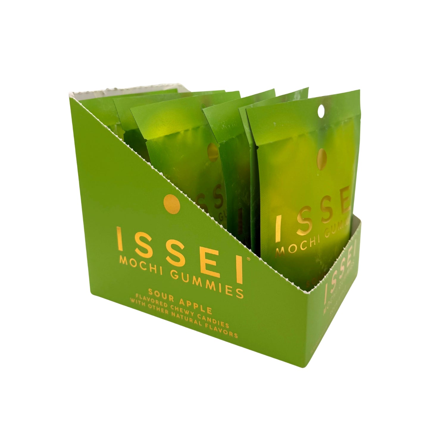 Issei Mochi Gummies, Sour Apple Chewy Candies 2oz, 6ct