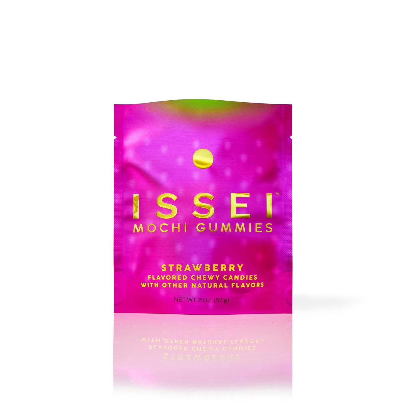 Issei Mochi Gummies, Strawberry Chewy Candies 2oz, 6ct