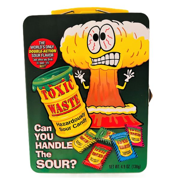 Toxic Waste Metal Lunch Box 4.9oz, 12ct Case
