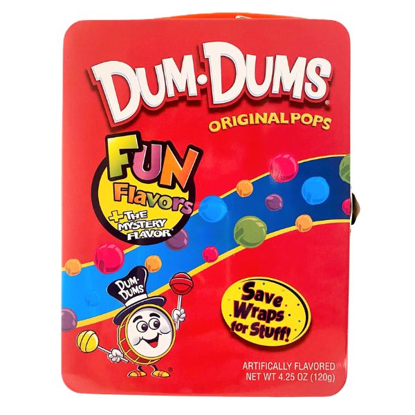 Dum Dums Metal Lunch Box 3.85oz, 12ct Case