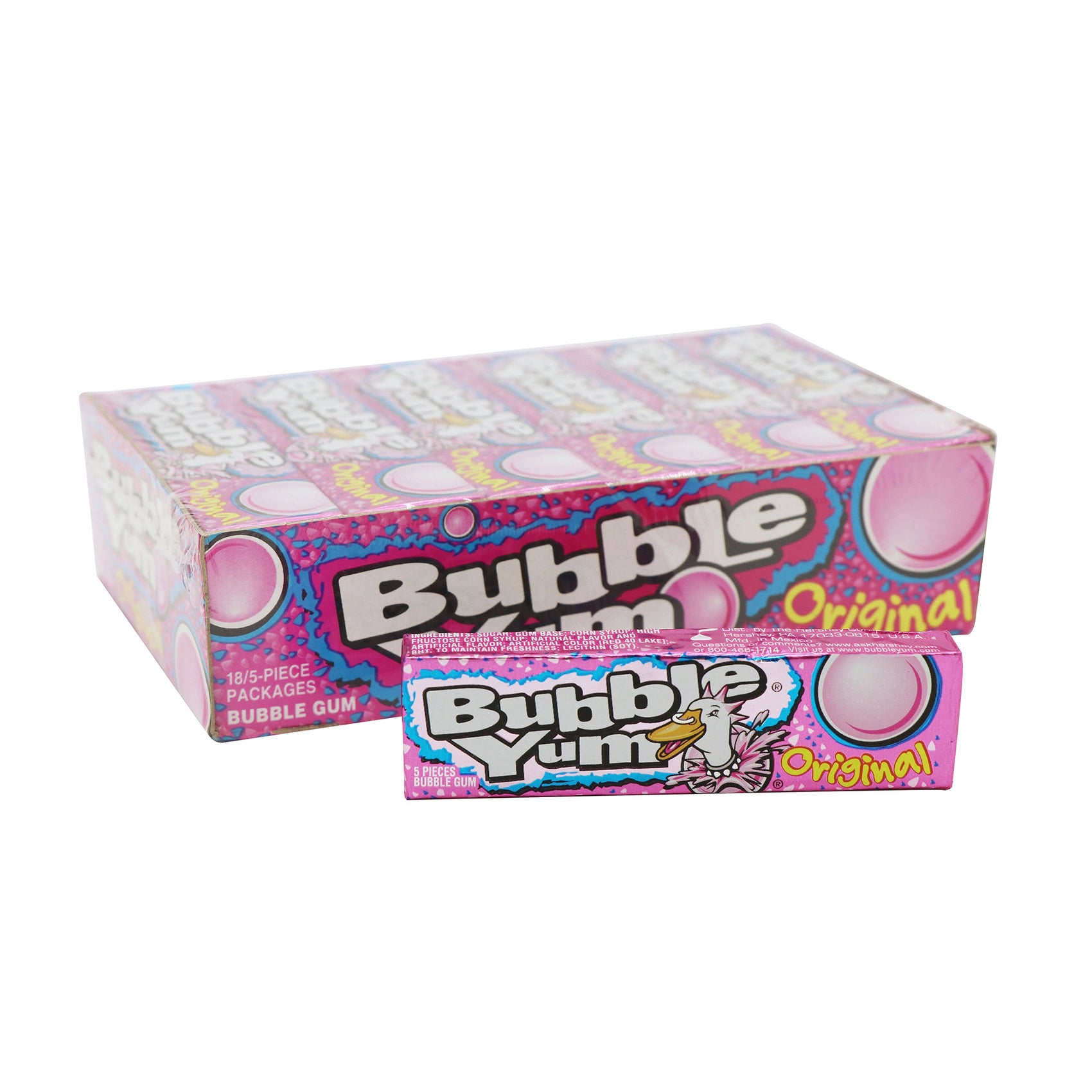 Bubble Yum Bubble Gum, 18ct