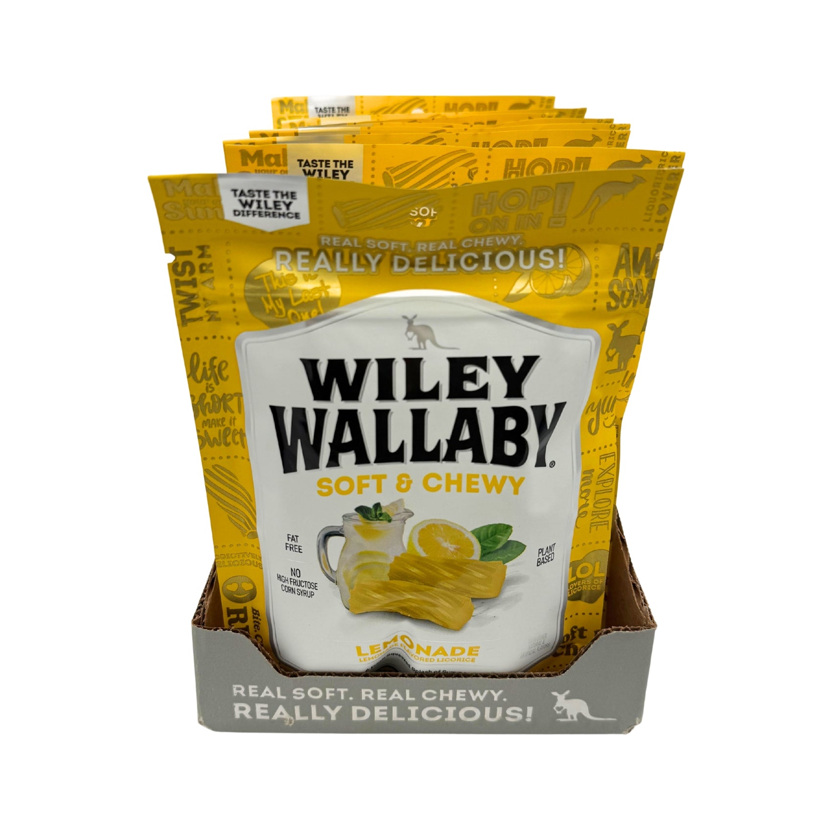 Wiley Wallaby Lemonade Licorice 7.05oz, 8ct