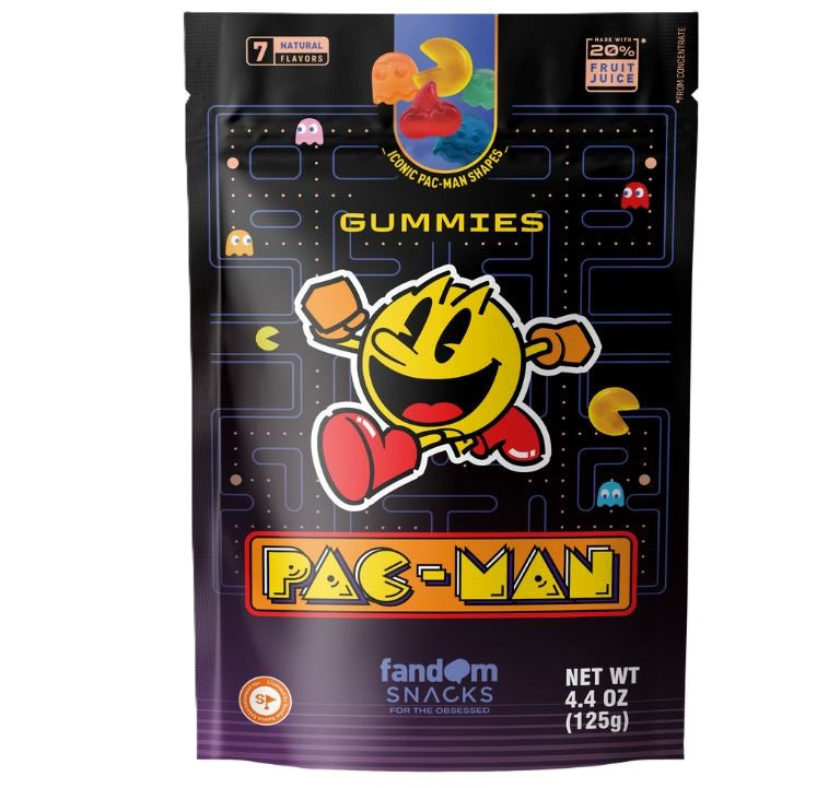 Fandom Snacks Pac-Man Iconic Shaped Gummies 4.4oz, 6ct