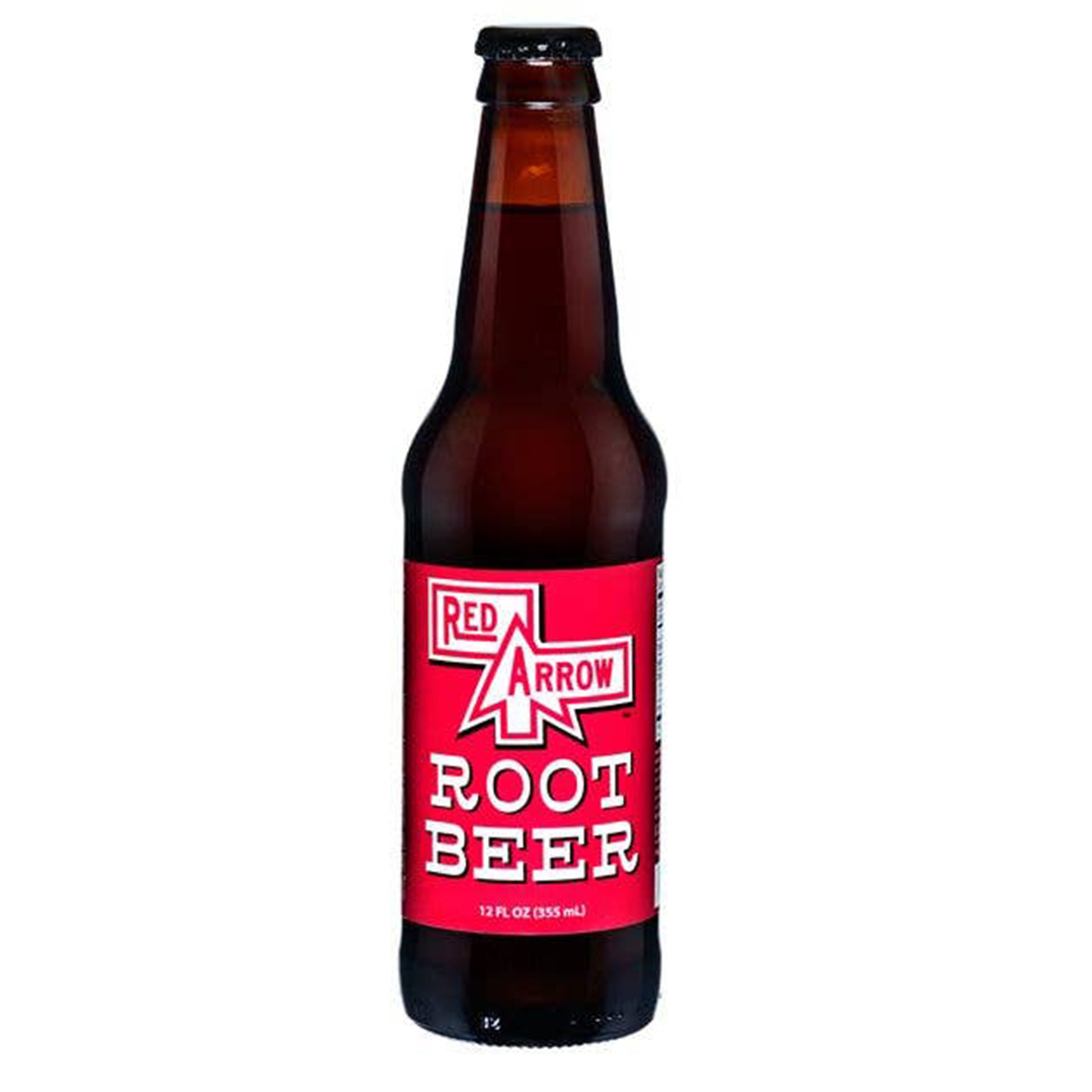 Red Arrow Root Beer, 12oz Glass Bottle 12ct