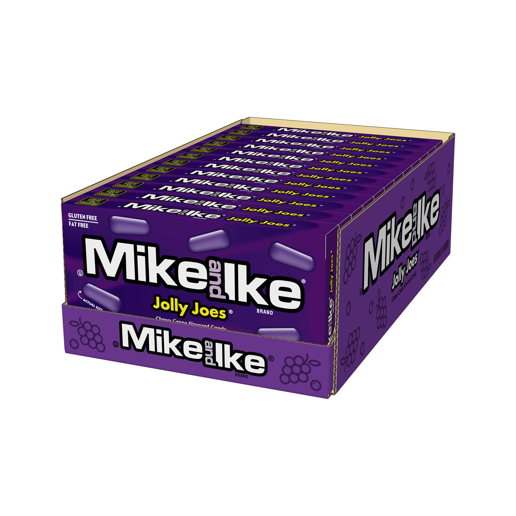 Mike and Ike Theater Box, Jolly Joes, 4.25oz, 12ct Case