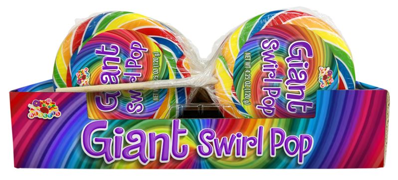 Albert's Giant Swirl Pop 4.25oz, 12ct display