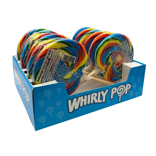 Whirly Pop Rainbow 3oz Lollipop, 12ct Display