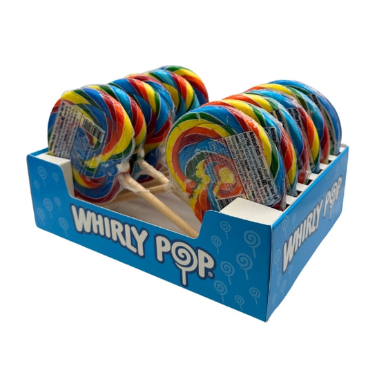 Whirly Pop Rainbow 3oz Lollipop, 12ct Display