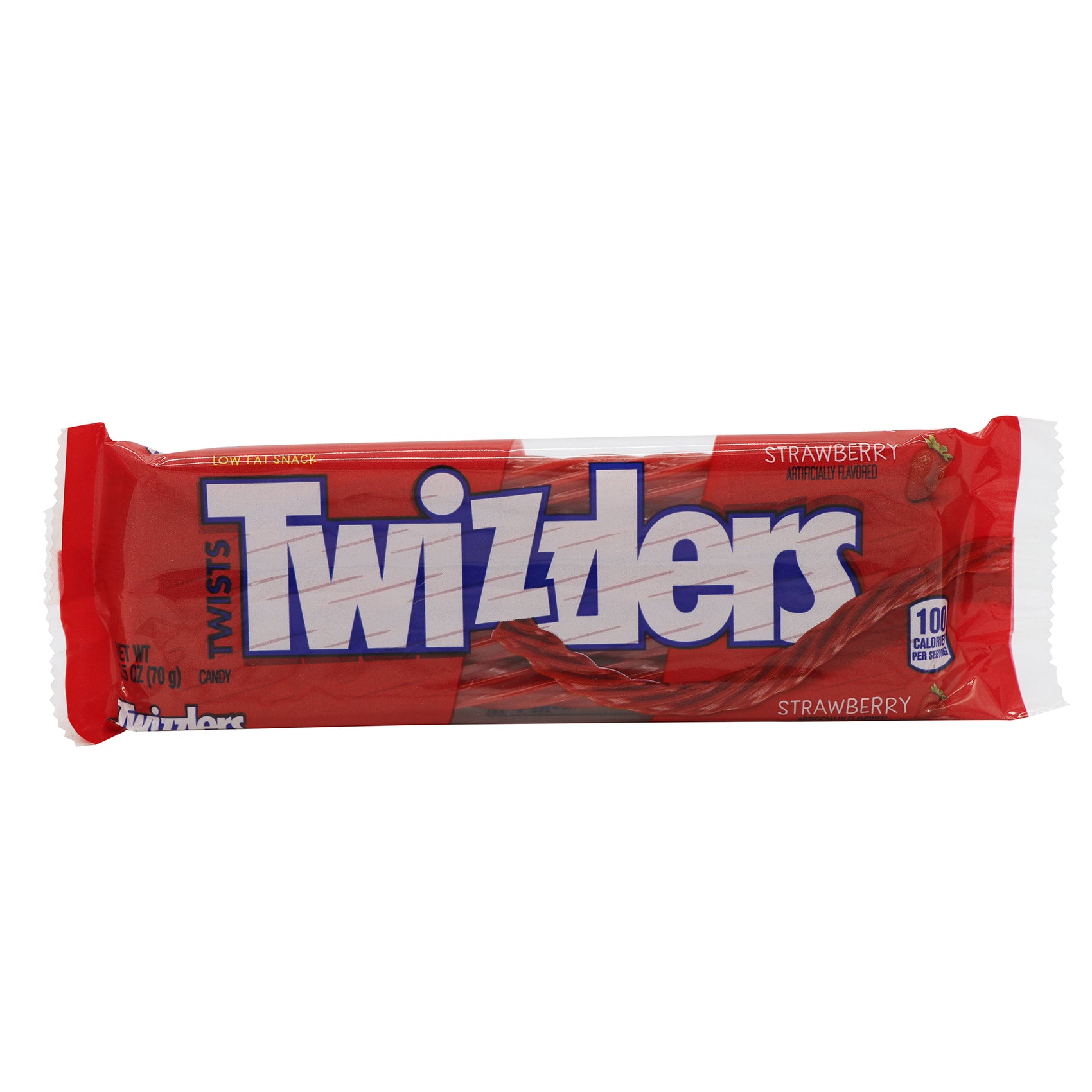 Twizzlers Bars, Red Licorice Candy, 2.5oz, 18ct Case