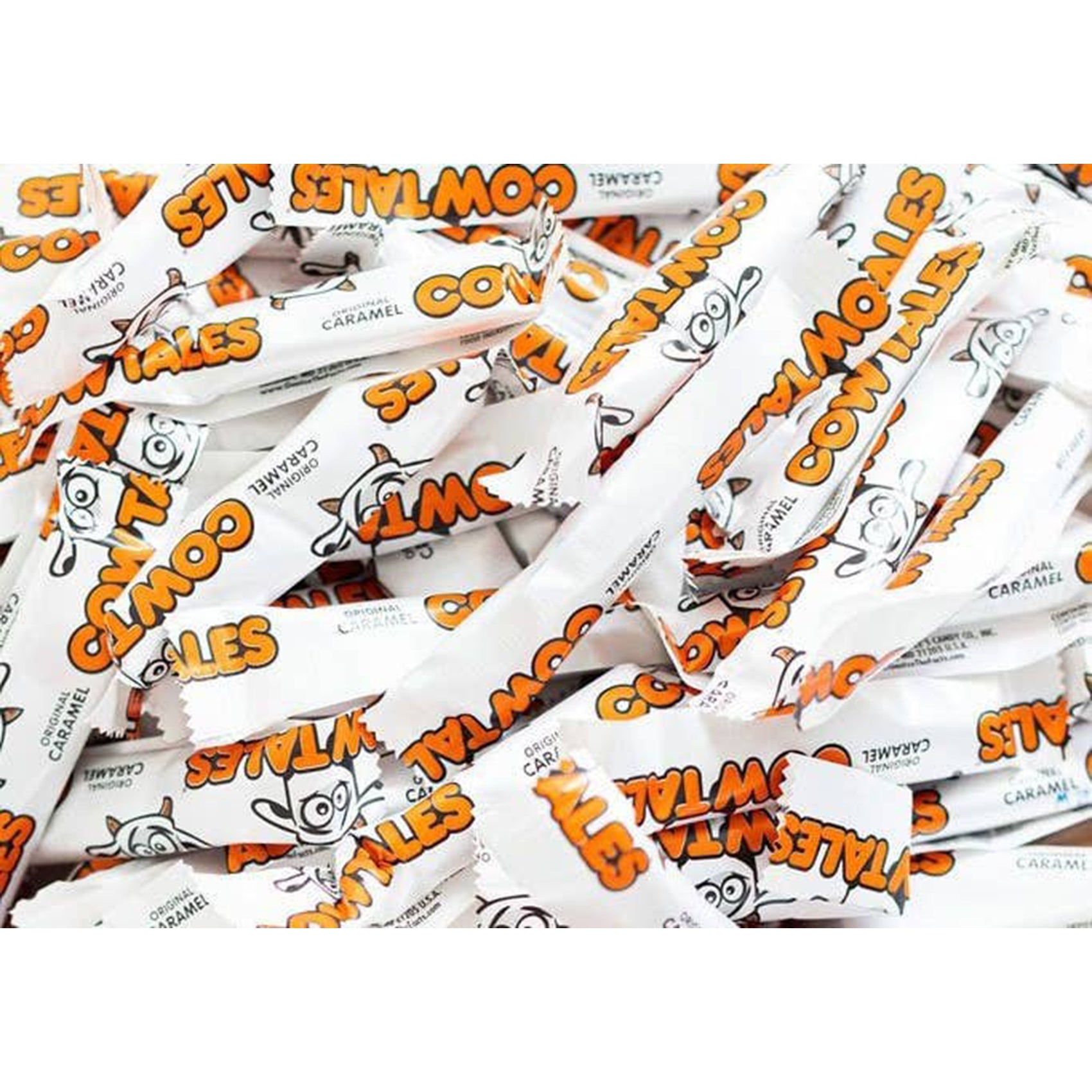 Cow Tales Vanilla Caramel Candy, Wrapped Bulk, 2/4lb Case