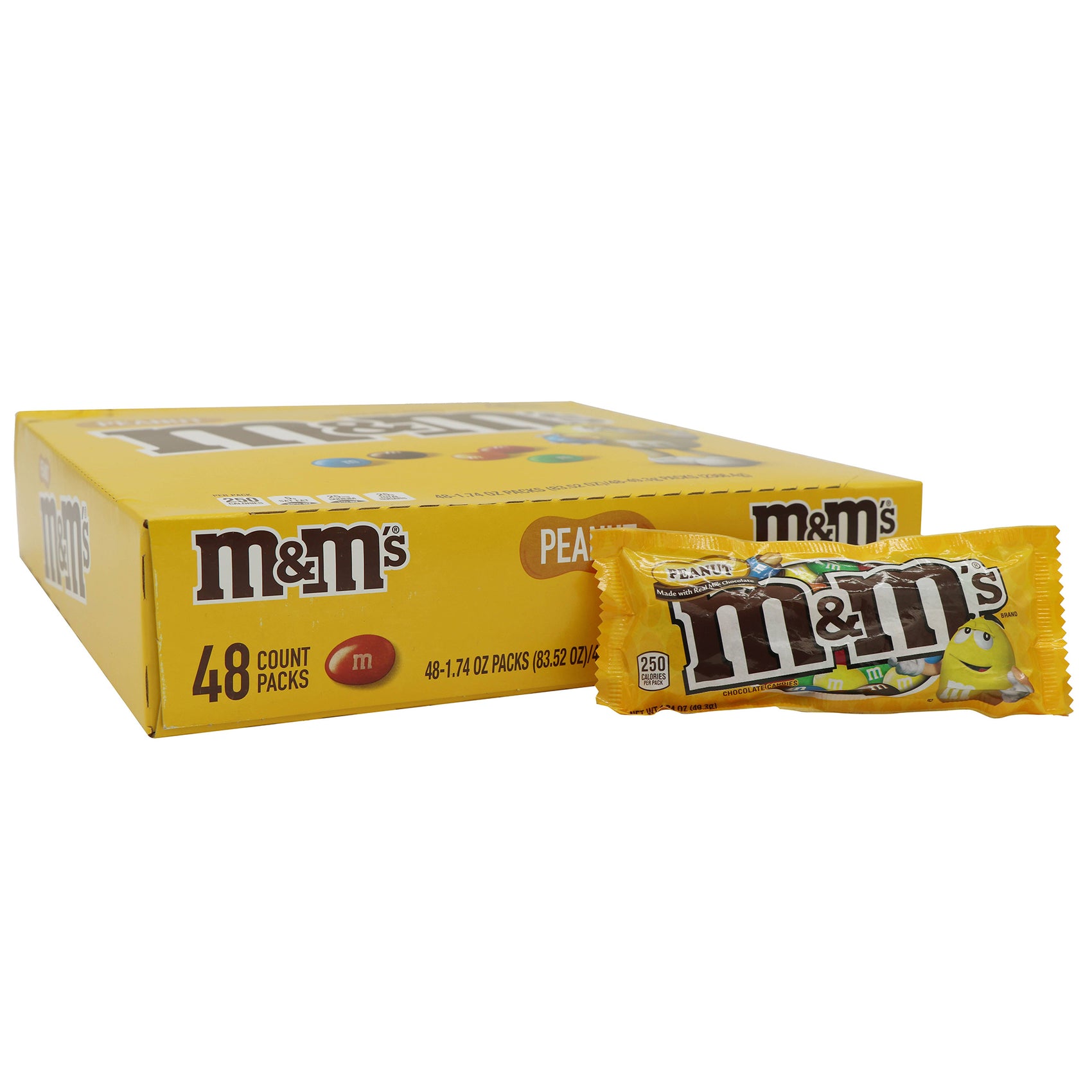 M&M's Peanut, 1.74oz, 48ct Case