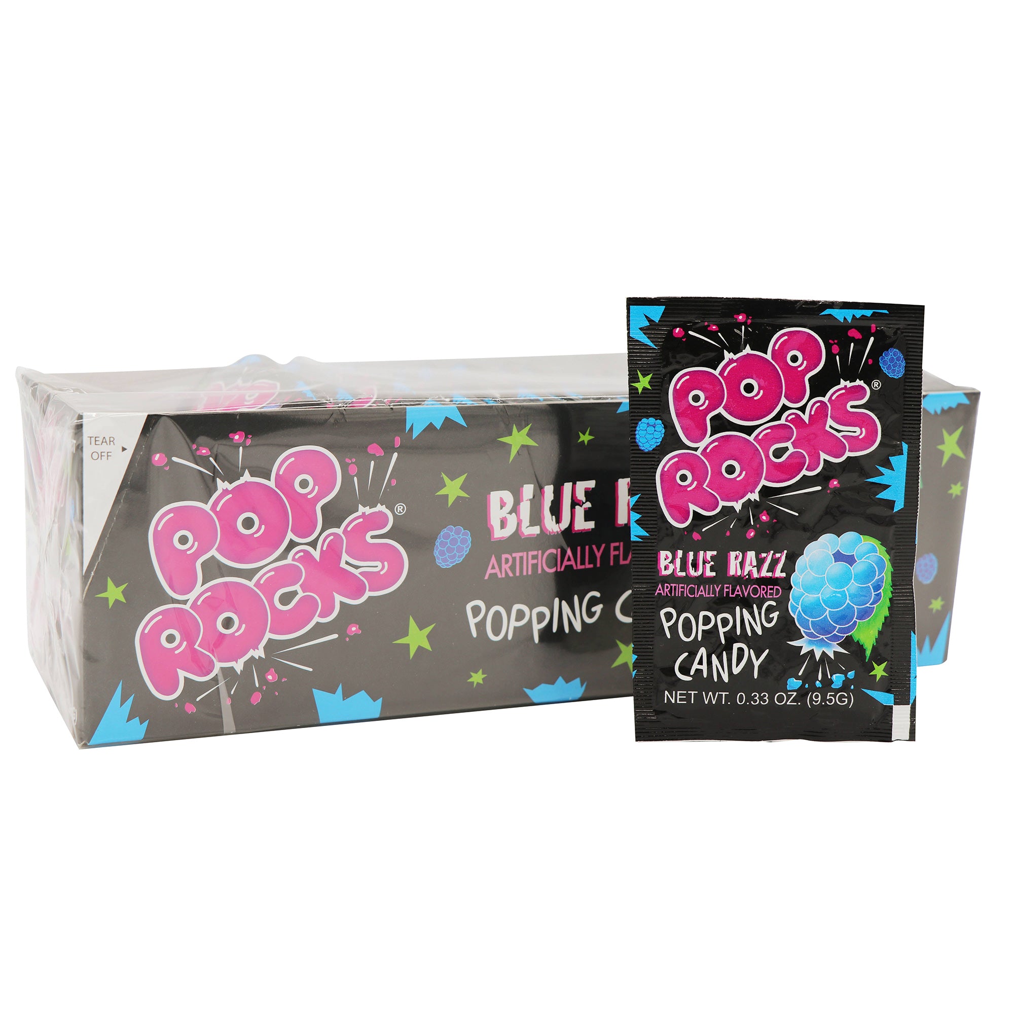 Pop Rocks, Blue Razz, 0.33oz, 24Ct Case – Grandpa Joe's