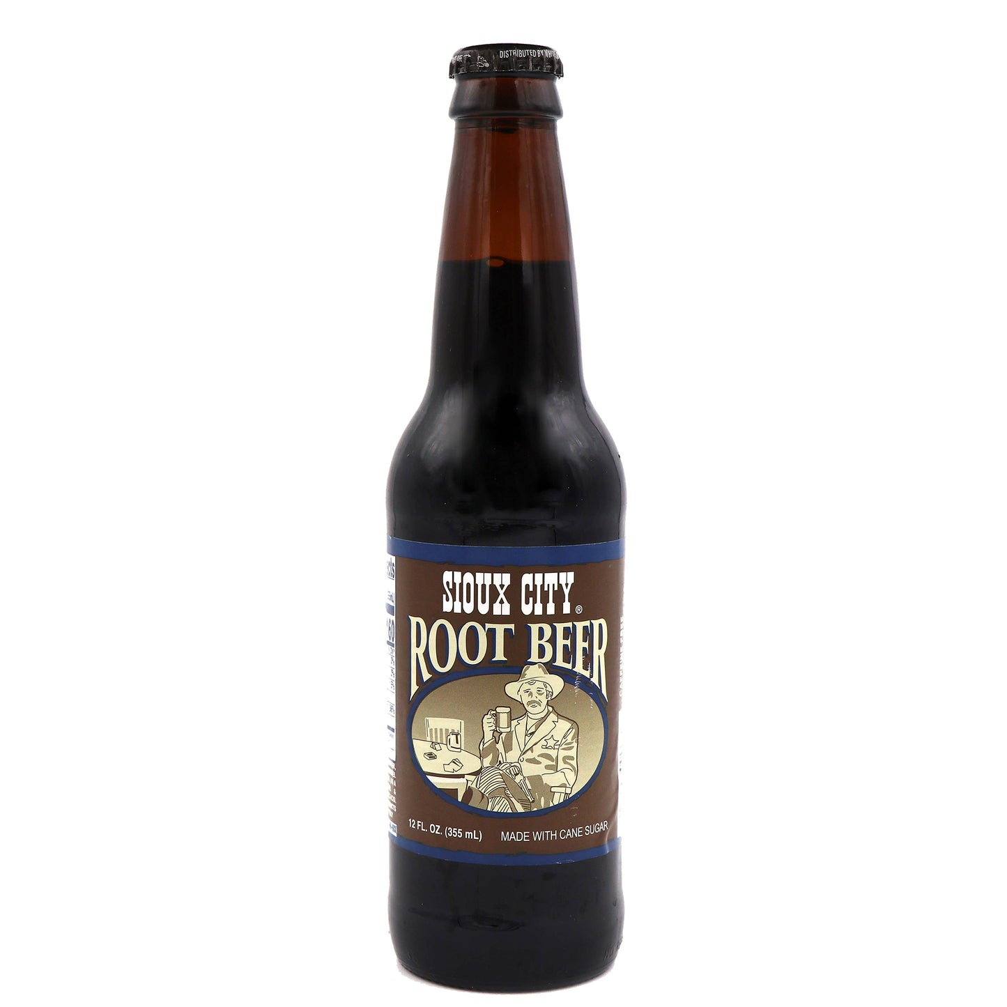 Sioux City Root Beer Soda, 12oz Glass Bottle 12ct