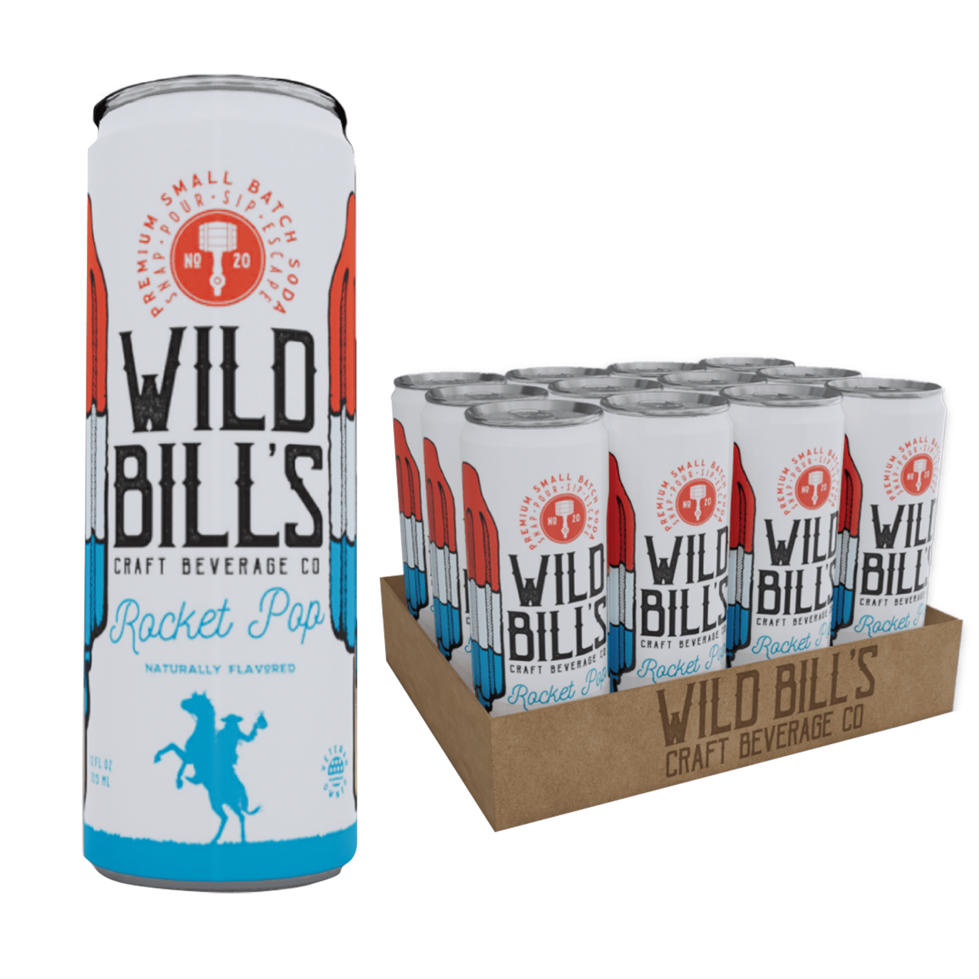 Wild Bill's Rocket Pop, 12oz Cans, 12ct