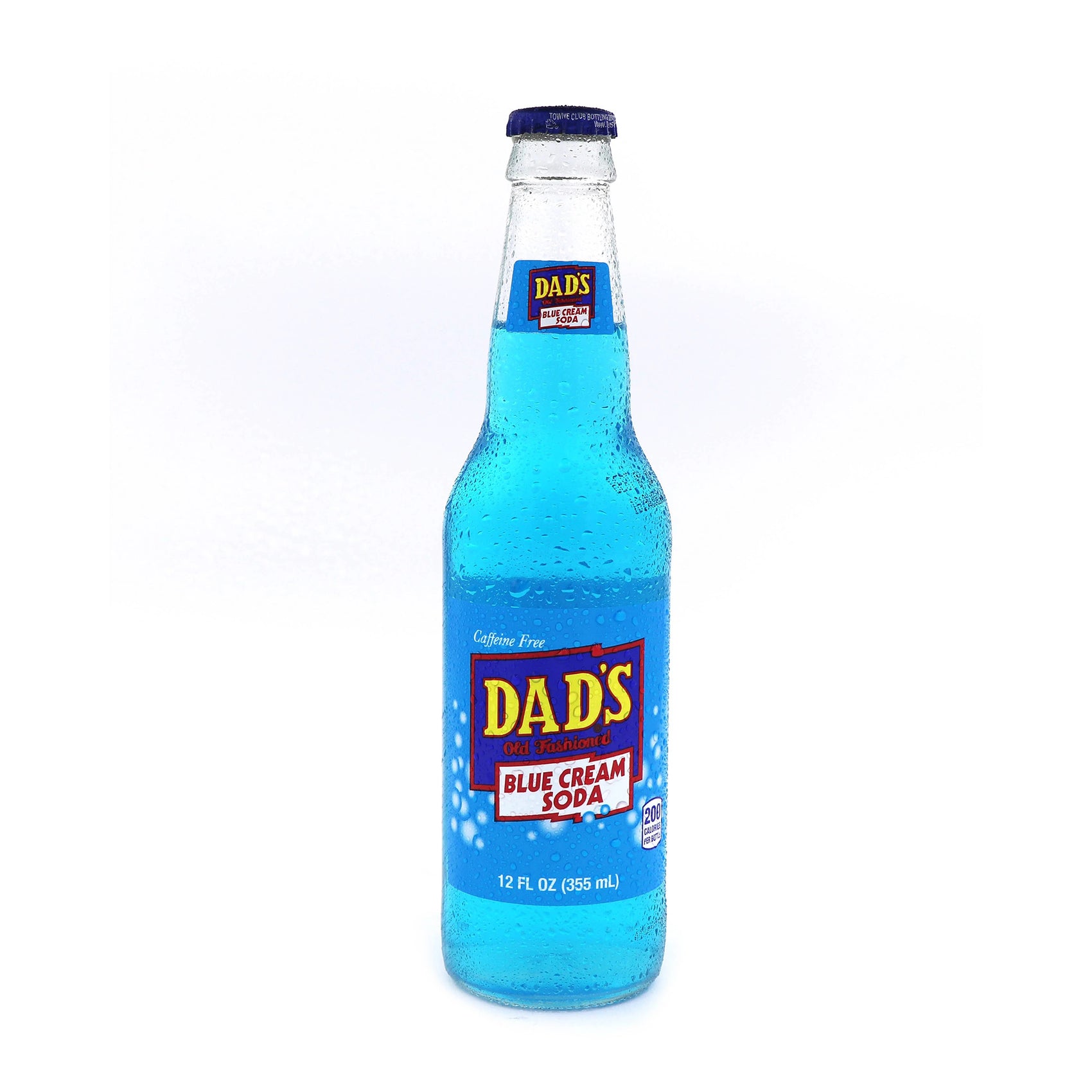 Dad's Blue Cream Soda, 12oz Glass Bottle 12ct