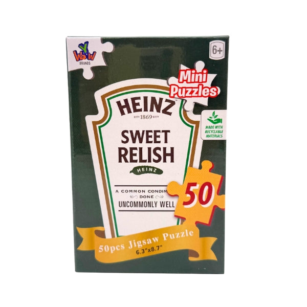Heinz Kraft Ketchup/Relish/Mustard Mini Puzzle, 18ct Assortment