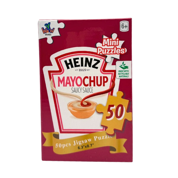 Heinz Kraft Ketchup/Relish/Mustard Mini Puzzle, 18ct Assortment