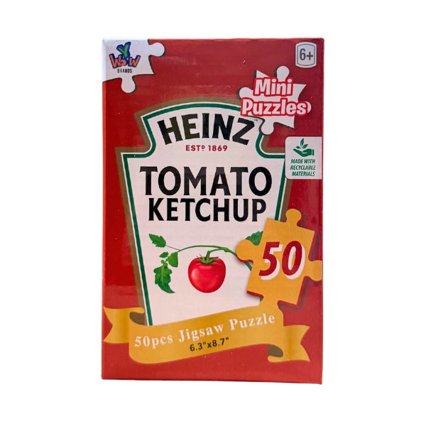 Heinz Kraft Ketchup/Relish/Mustard Mini Puzzle, 18ct Assortment