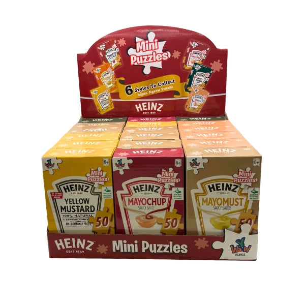 Heinz Kraft Ketchup/Relish/Mustard Mini Puzzle, 18ct Assortment