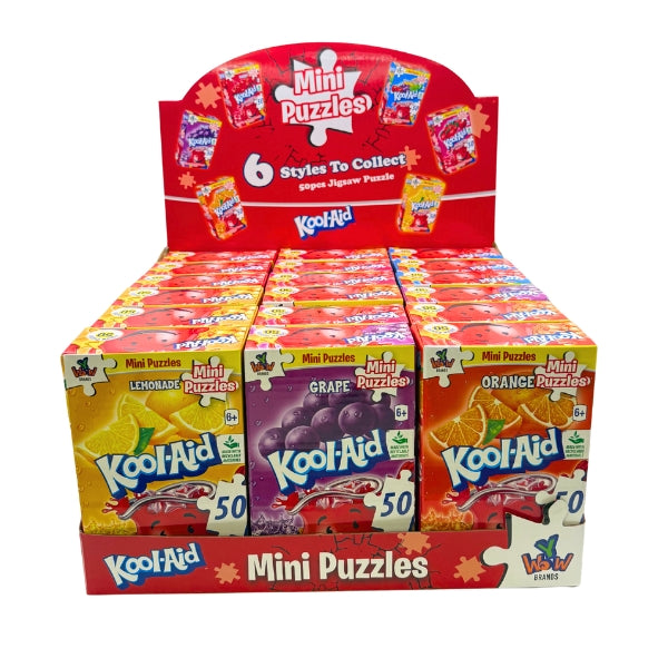 Kool-Aid Orange/Lemonade/Grape Mini Puzzle, 18ct Assortment