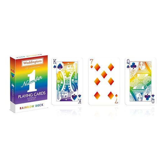 Waddingtons Rainbow Playing Cards, 12ct Disp Box