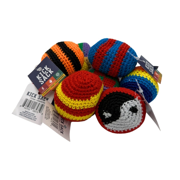 Kick Sack / Foot Bags 36ct Assorted Styles w/Display Box