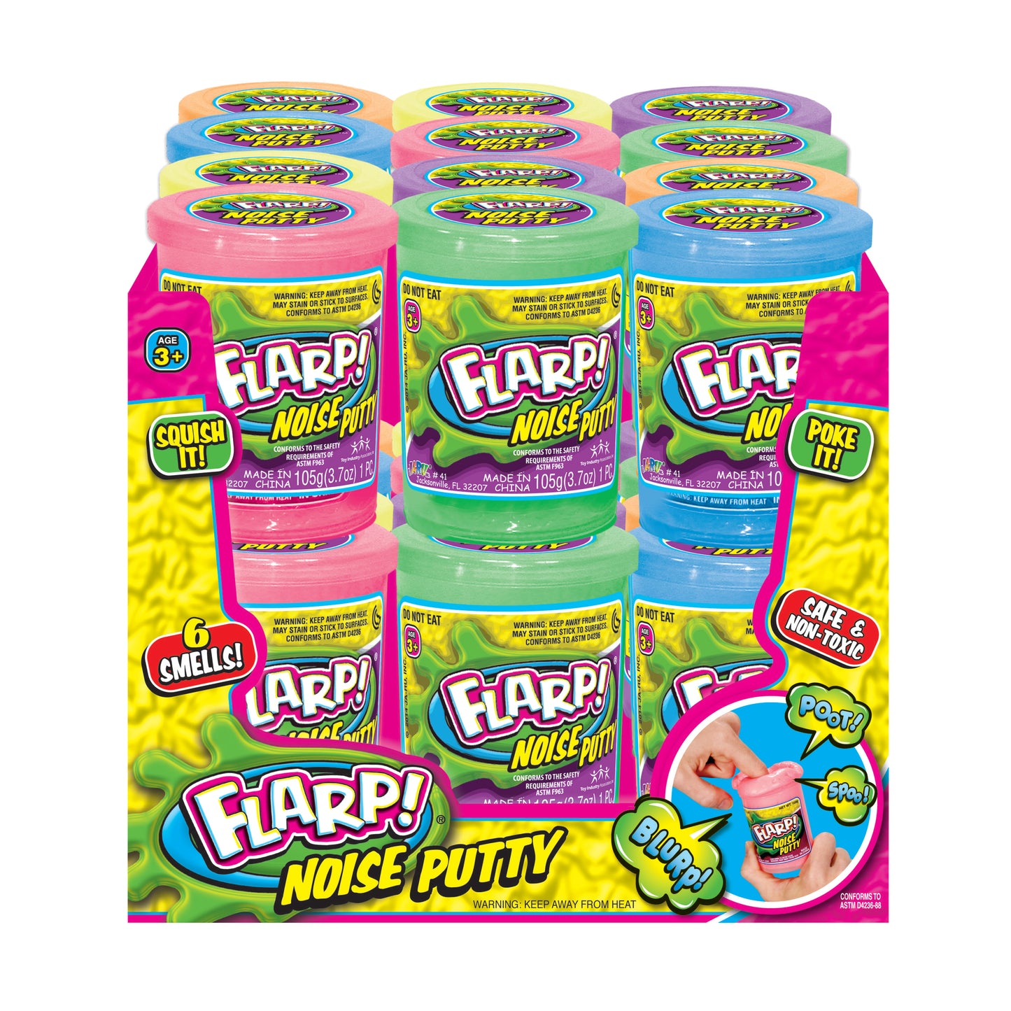 Flarp! Noise Putty, 24ct Display Box