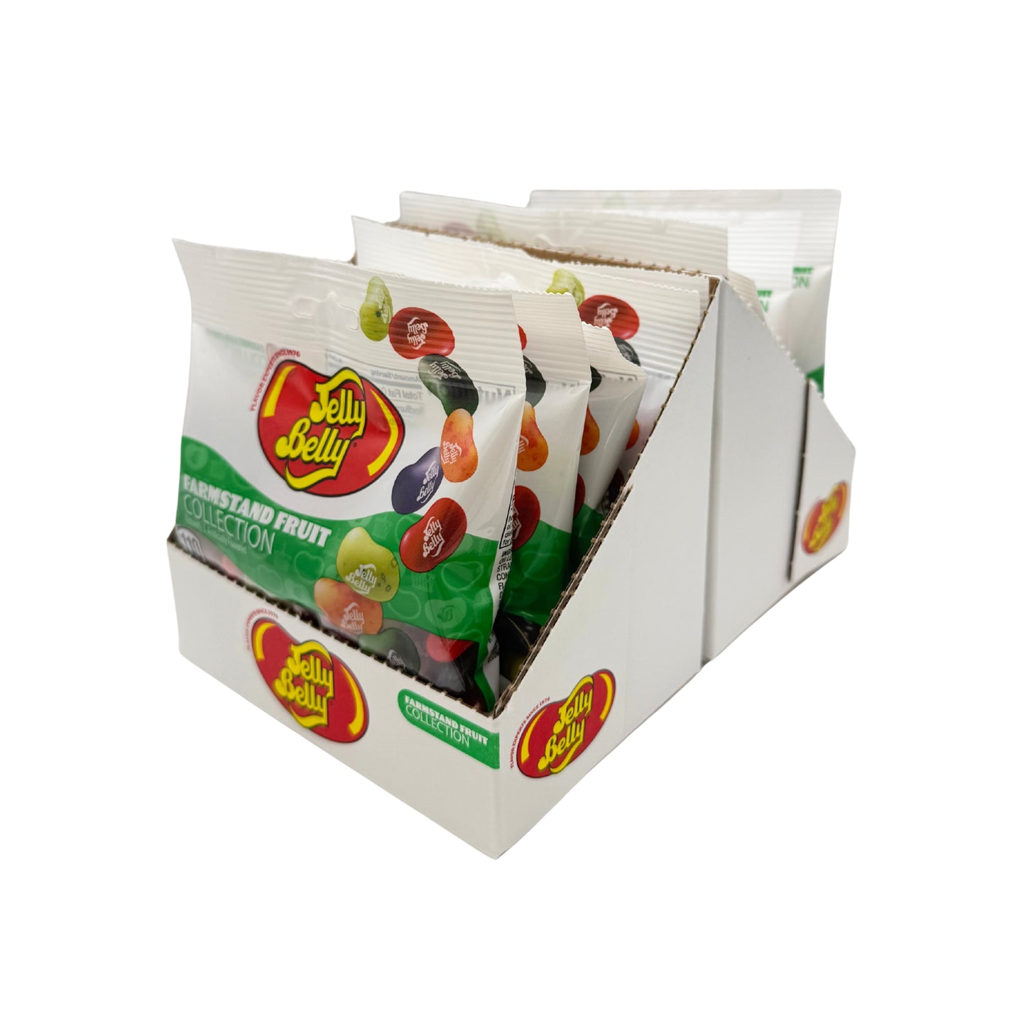 Jelly Belly Farmstand Fruit Collection Jelly Beans, 3.5oz Peg Bags, 12ct