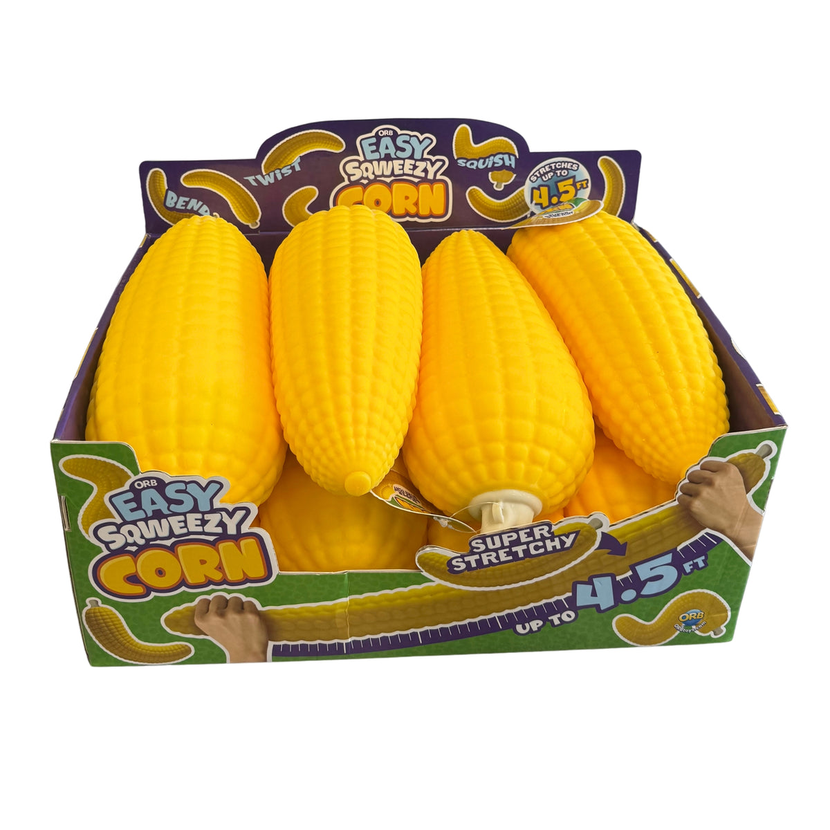 ORB Easy Sqweezy Corn, Jumbo Squish, 8ct