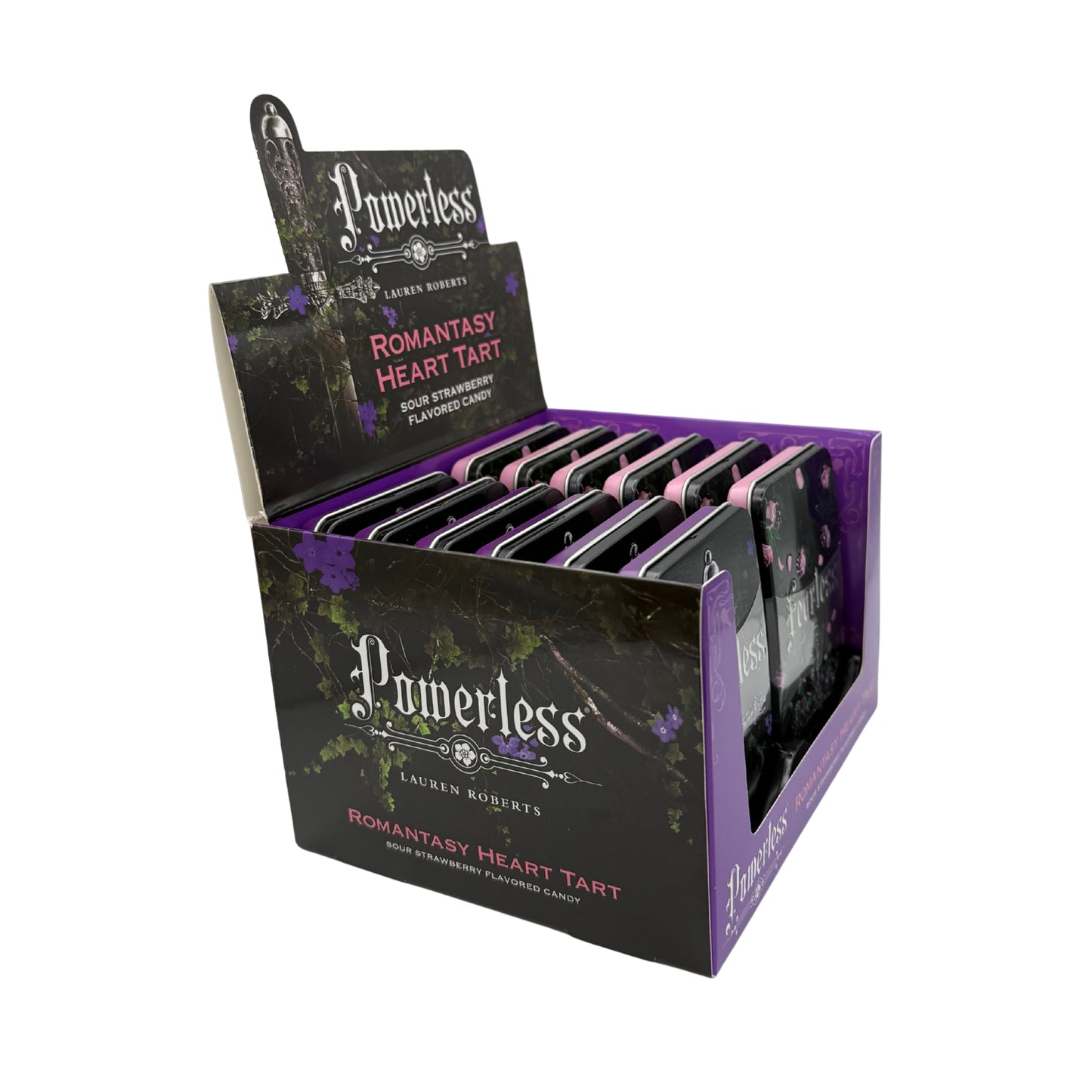 Lauren Roberts Powerless Romantasy Heart Tart Candy Tin 1.20oz, 12ct
