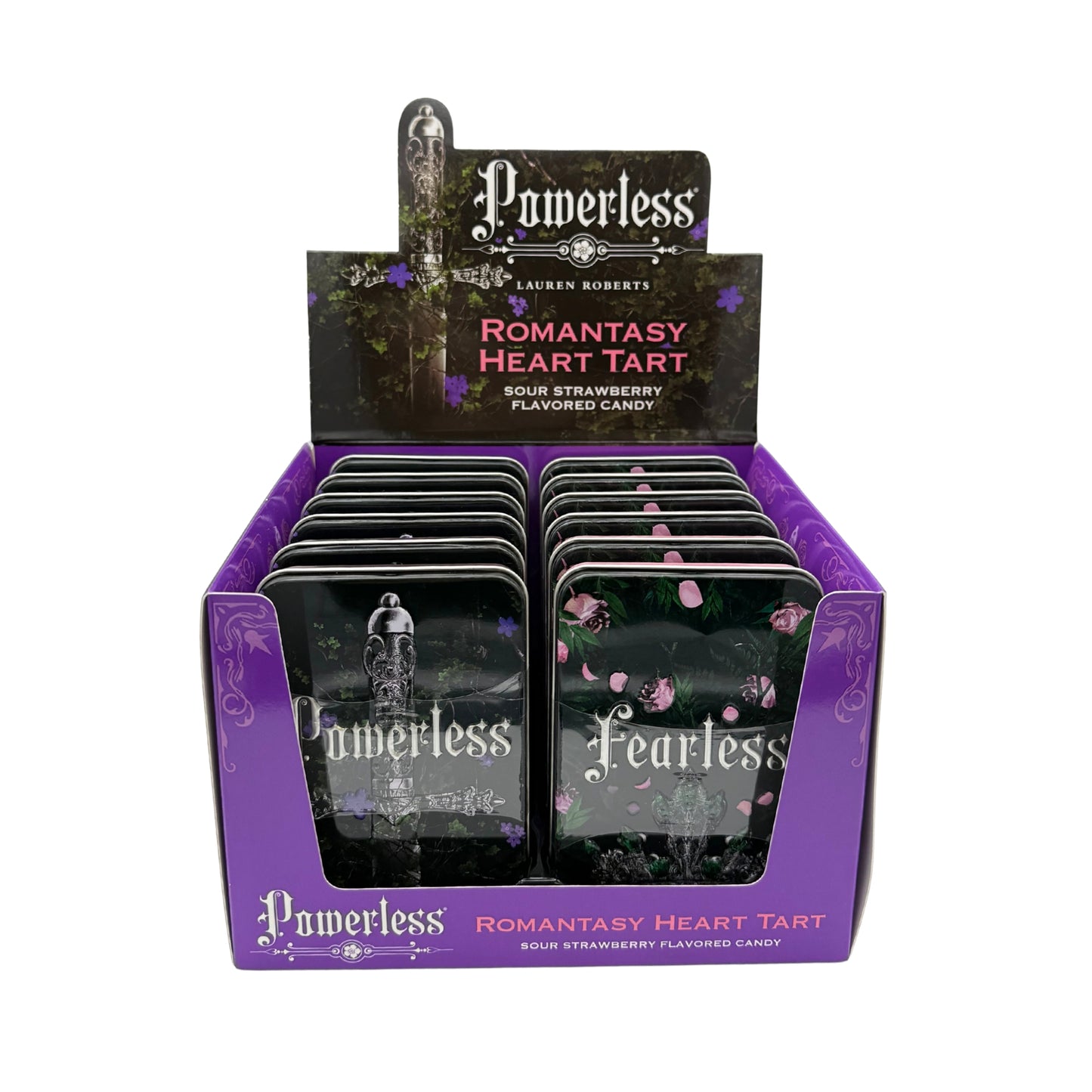 Lauren Roberts Powerless Romantasy Heart Tart Candy Tin 1.20oz, 12ct