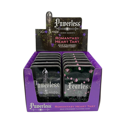 Lauren Roberts Powerless Romantasy Heart Tart Candy Tin 1.20oz, 12ct