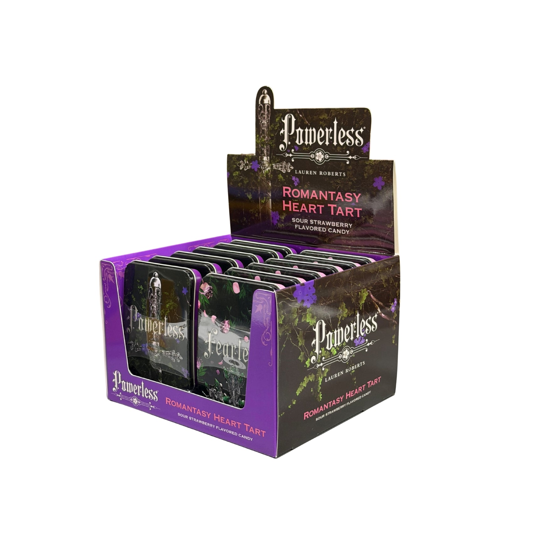 Lauren Roberts Powerless Romantasy Heart Tart Candy Tin 1.20oz, 12ct