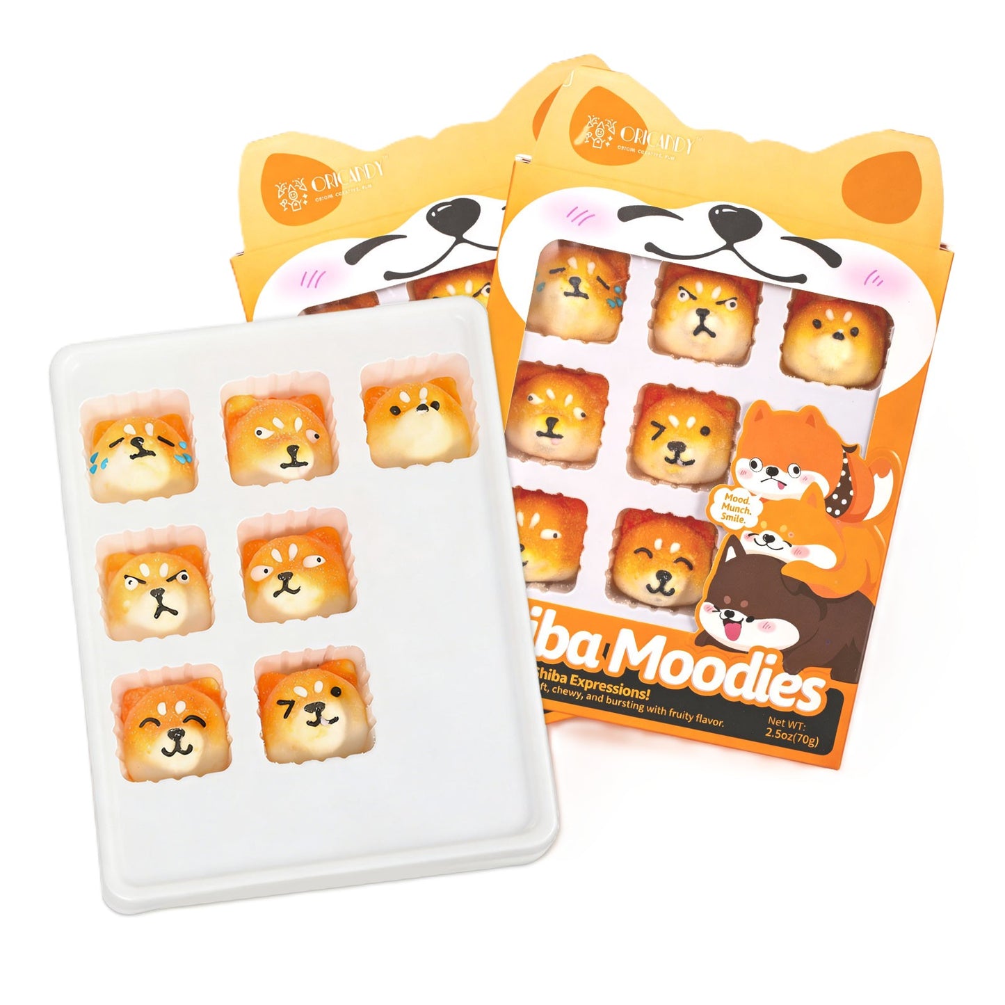 Shiba Moodies Fruity & Fluffy Marshmallows 2.5oz, 24ct