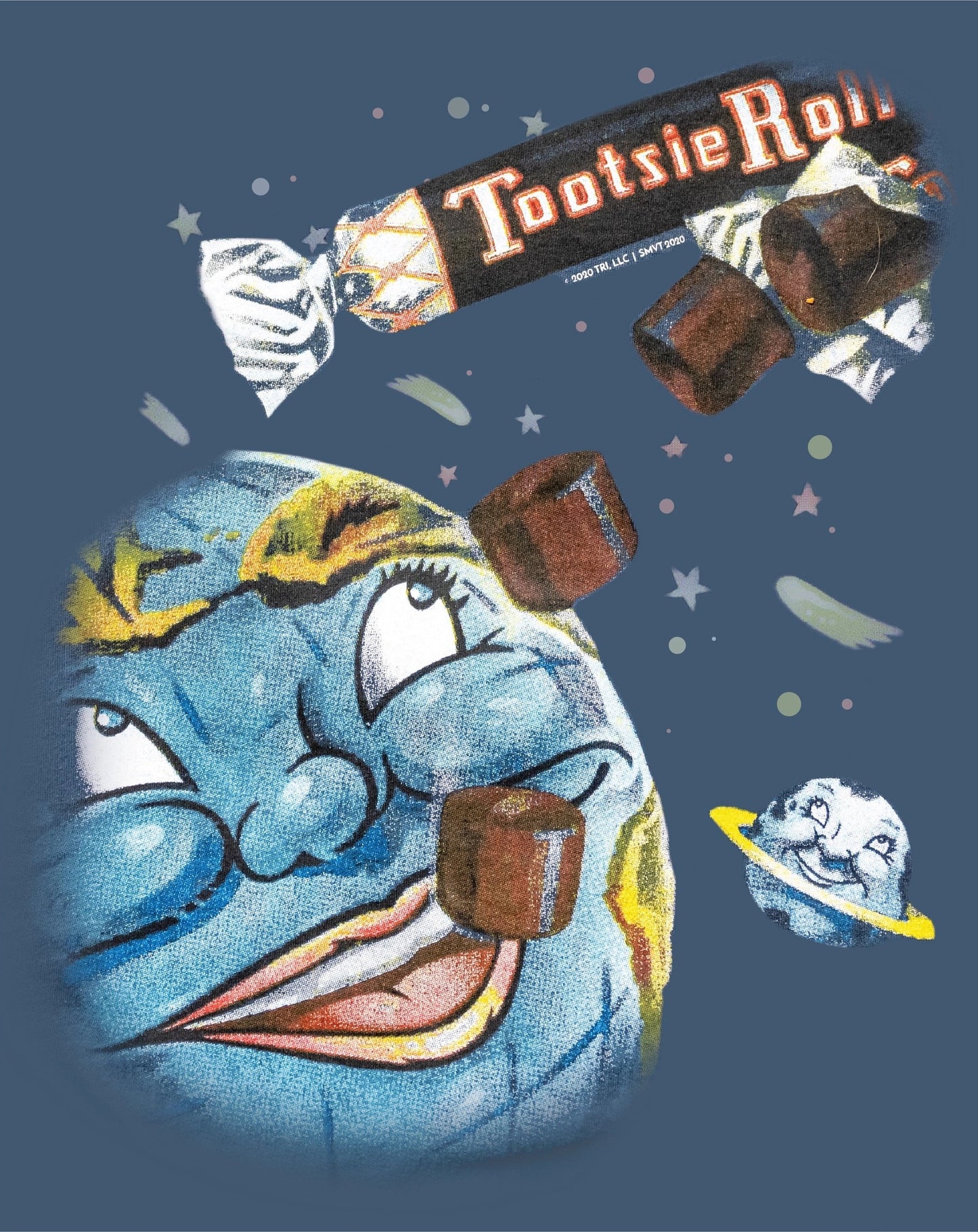 Tootsie Roll® Moon T-Shirt Vintage 1920 Retro Advertisement