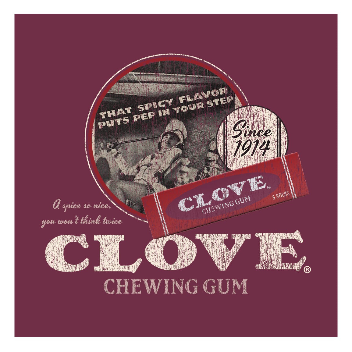 Magnet, 5ct - Clove Chewing Gum A Spice so Nice - Since 1914