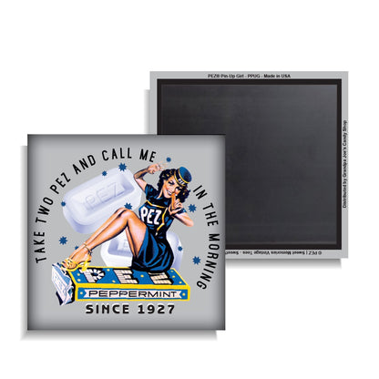 Magnet 5ct,  Pez Vintage Pin-Up Girl, Take Two Pez