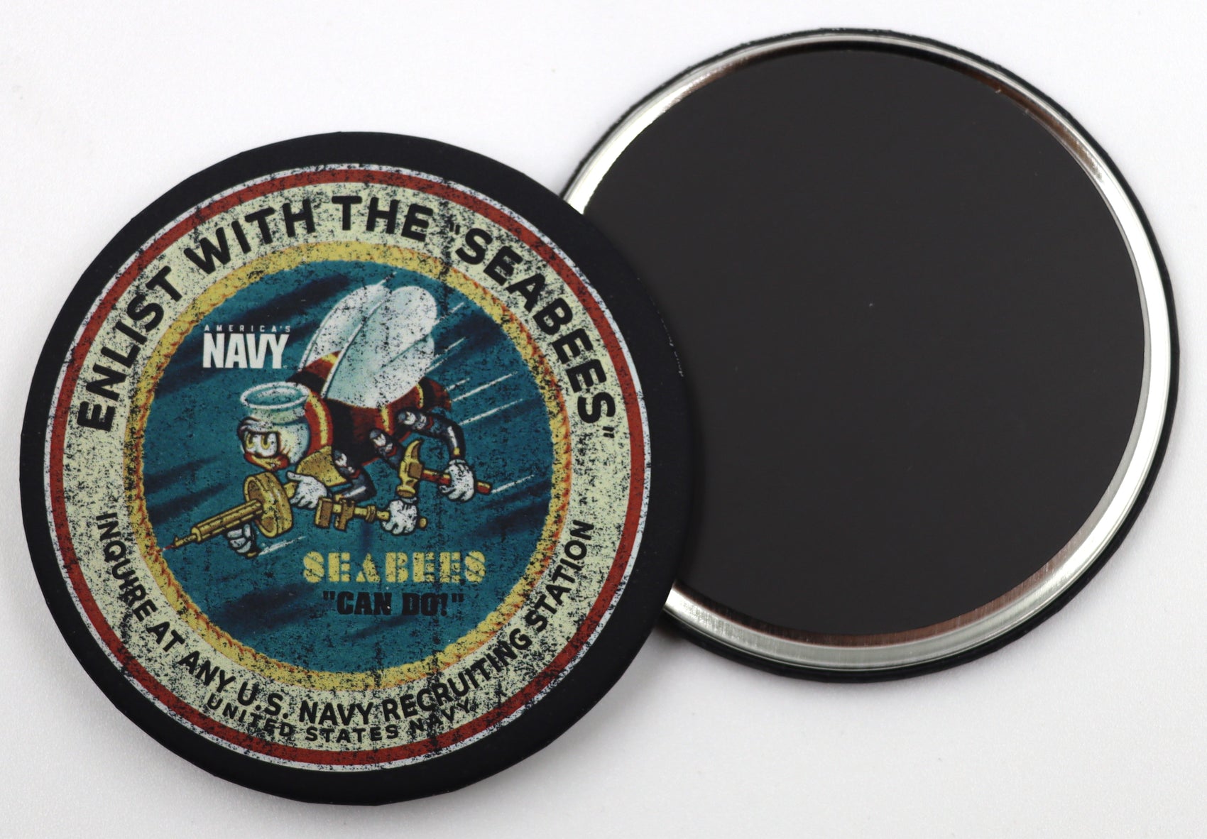 Magnet 5ct America's Navy Enlist w Seebees