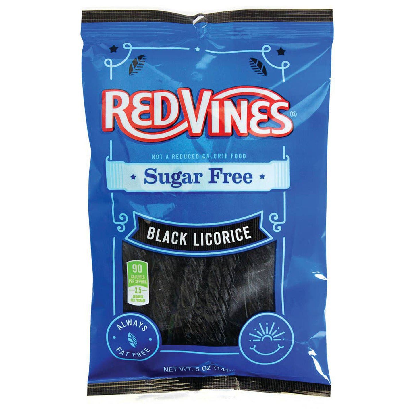 Sugar Free Red Vines Black, 5oz, 12ct Case