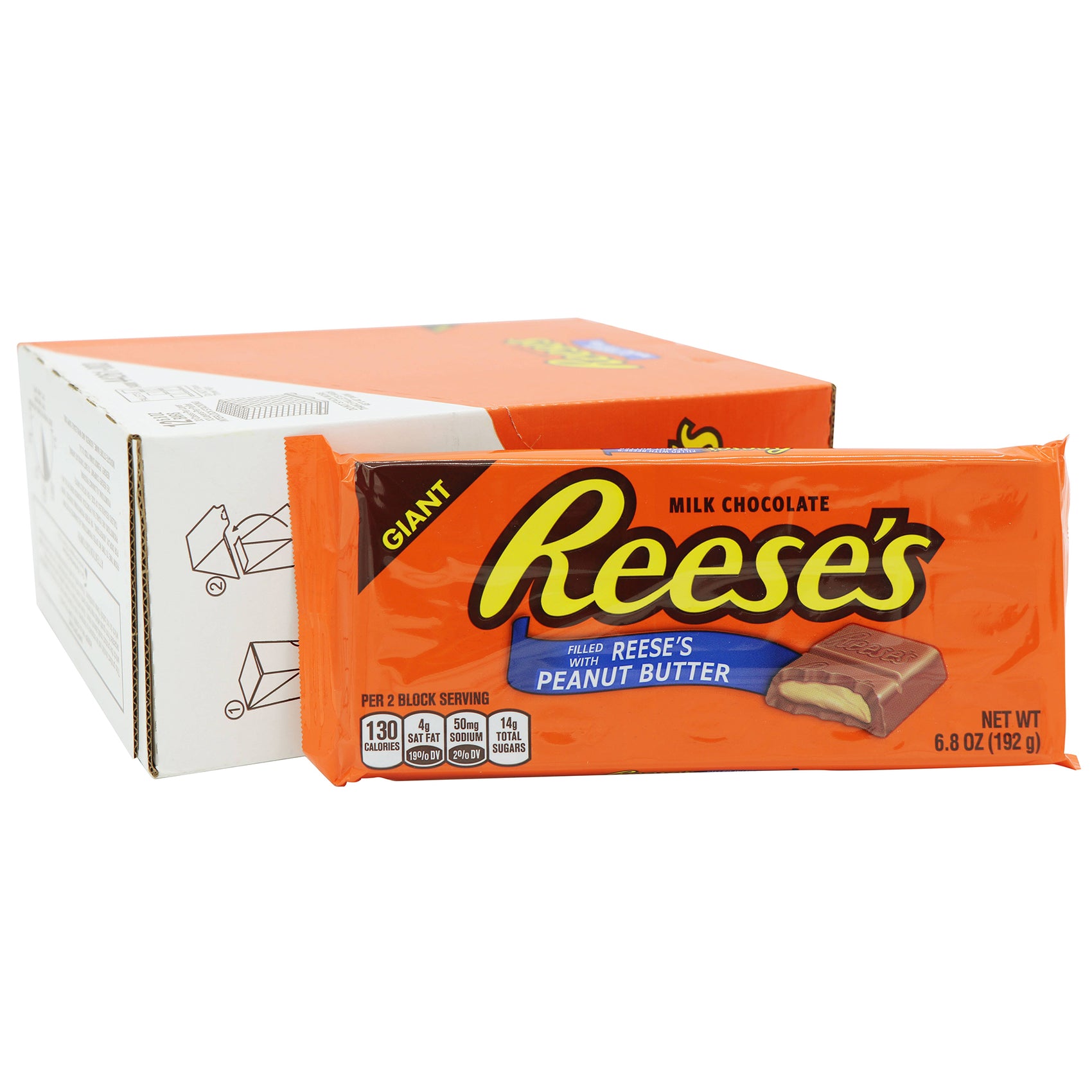 Reese's Peanut Butter Bar Giant, 4.25oz, 12ct