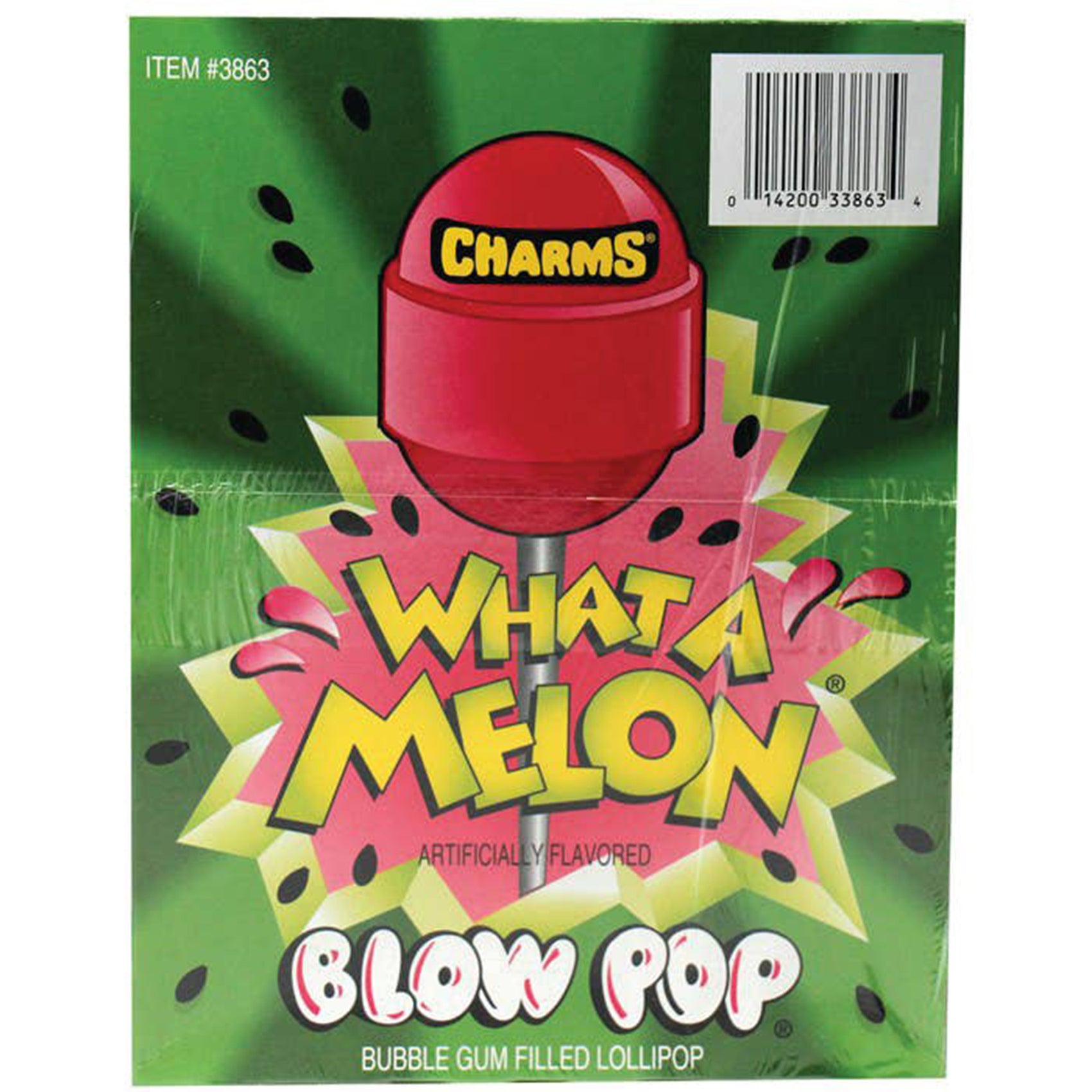 Charms What A Melon Blow Pop Lollipop, 48ct Case