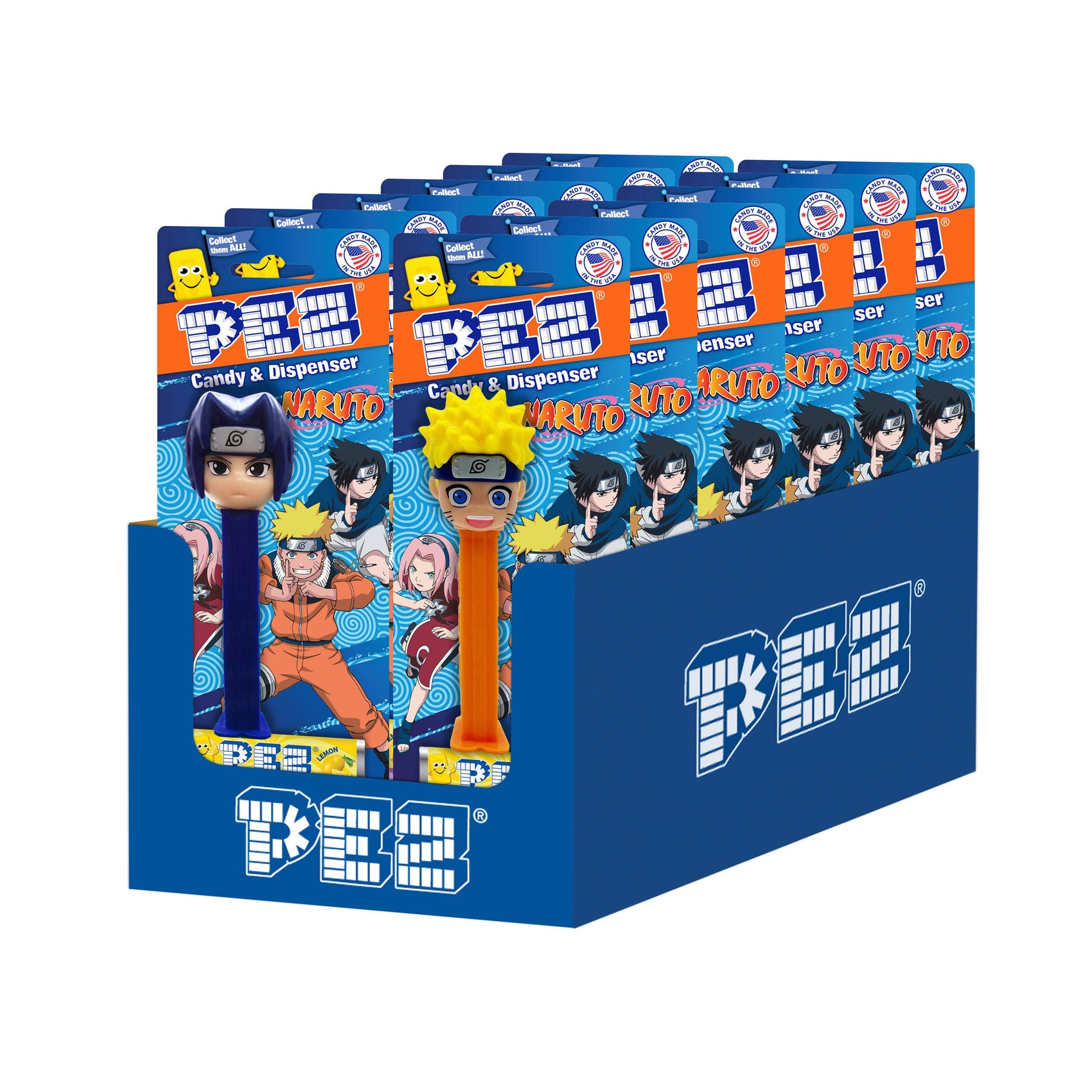 Pez Blister Card - Naruto Assortment, 12ct Display