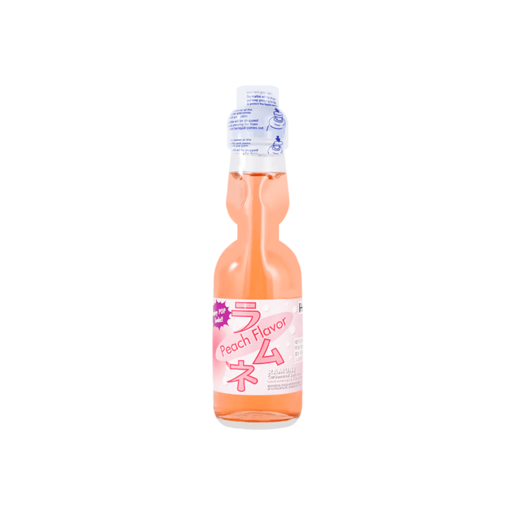 Ramune Peach (Fuji), Glass Bottle 30ct