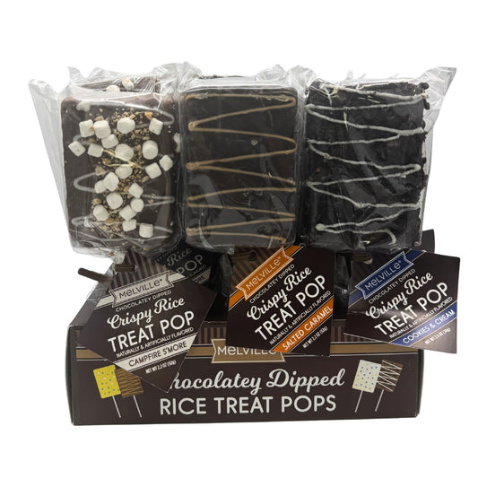 Melville Chocolatey Dipped Crispy Rice Treat Pop Assorted 18ct