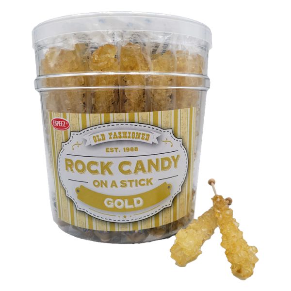 Rock Candy Sticks - Gold, 36ct Jar